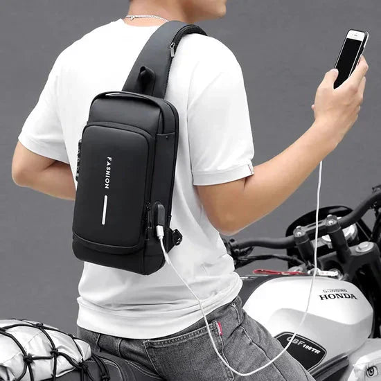 Multifunctional Anti-theft USB Charging Crossbody Shoulder Bag