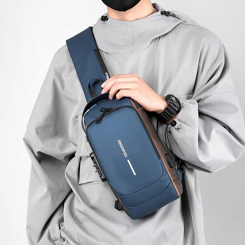 Multifunctional Anti-theft USB Charging Crossbody Shoulder Bag