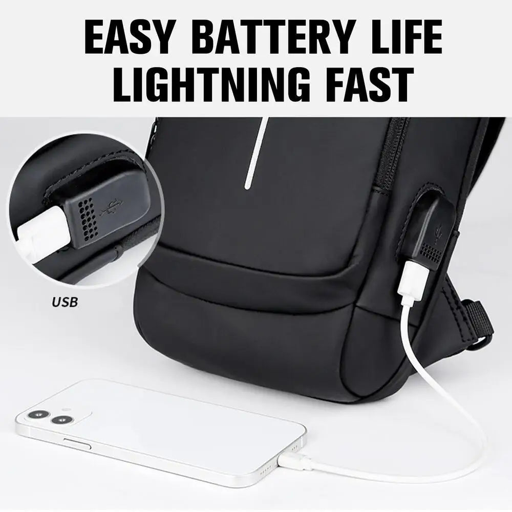 Multifunctional Anti-theft USB Charging Crossbody Shoulder Bag