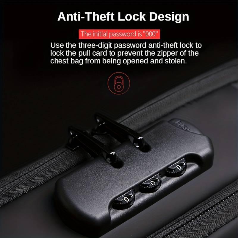 Multifunctional Anti-theft USB Charging Crossbody Shoulder Bag