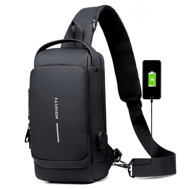 Multifunctional Anti-theft USB Charging Crossbody Shoulder Bag